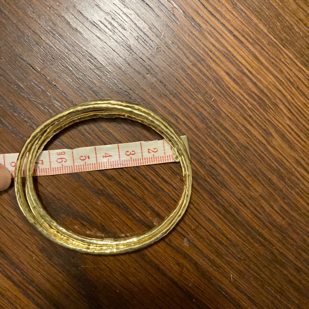 Ippolita classic hammered bangles 18k
